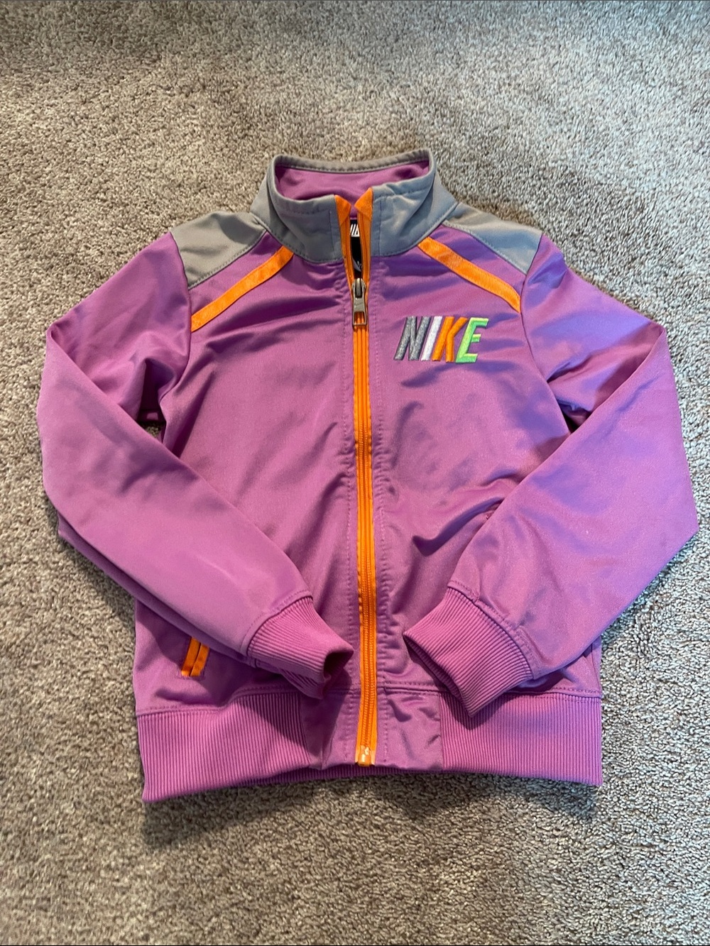 Nike Purple Jacket with Orange Accents